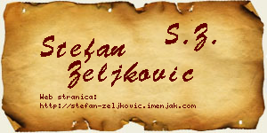 Stefan Zeljković vizit kartica